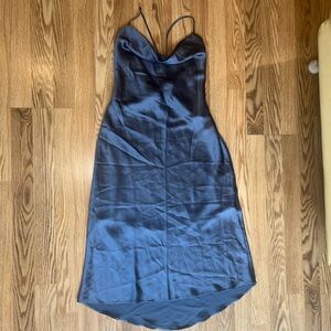 Abercrombie and fitch cowl neck satin slip dress